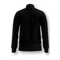 Tam Fermuarlı Sweatshirt Siyah