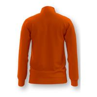 Tam Fermuarlı Sweatshirt Turuncu